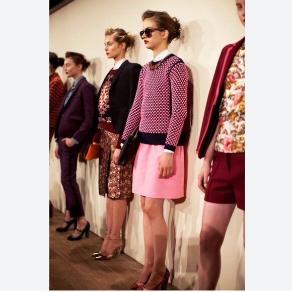 J.Crew Collection Italian Cashmere Heart Sweater (B0026) - Picture 2 of 11